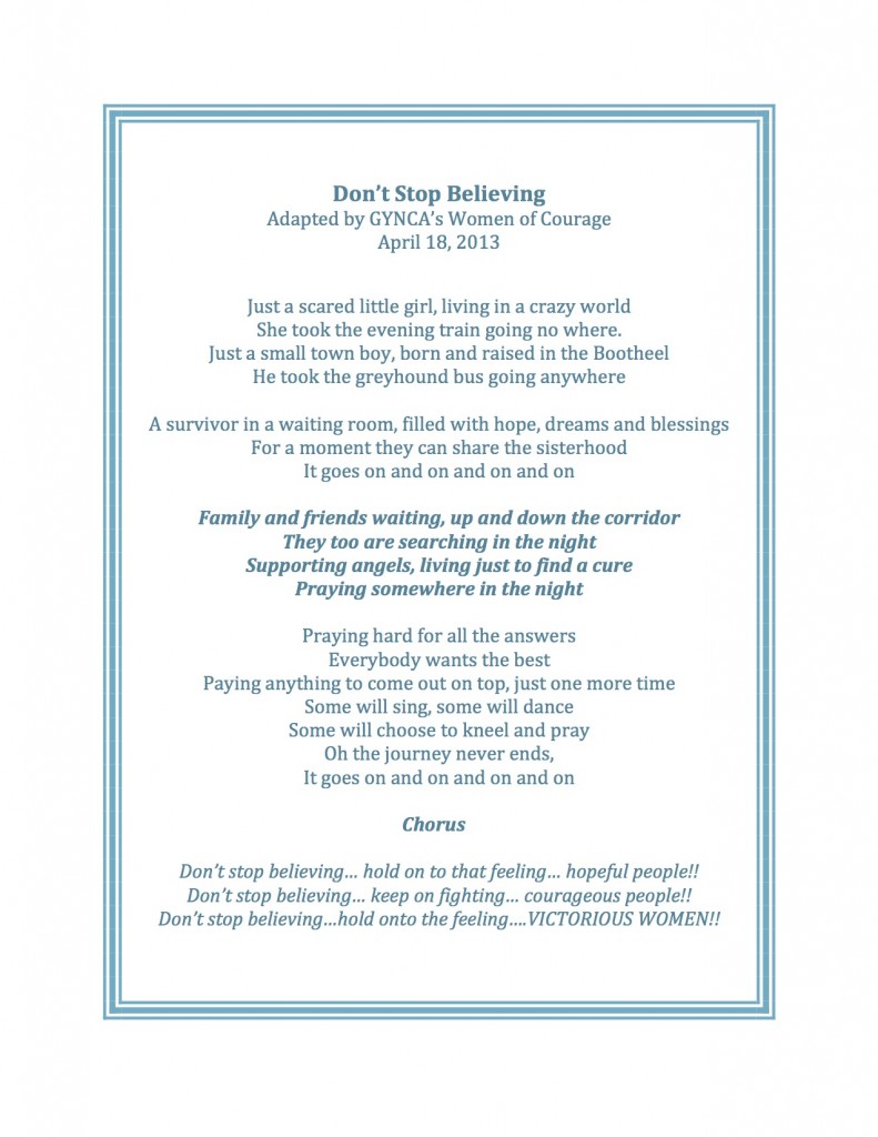 GYNCA Don't Stop Believing copy