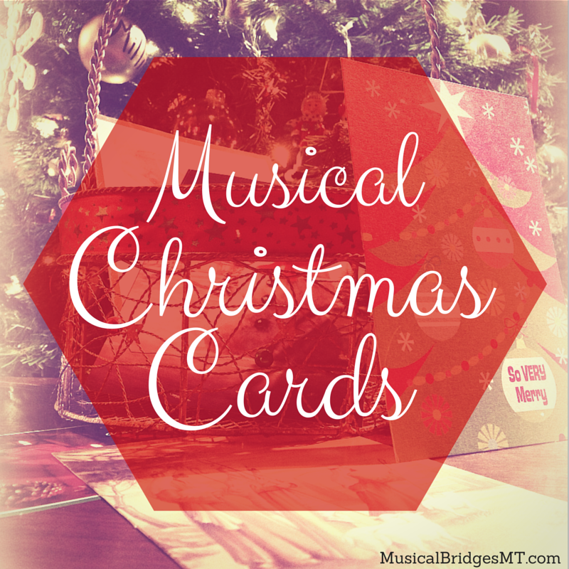 Musical discount christmas cards